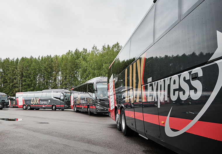 Lux Express departs 12 times a day on the TallinnRiga route