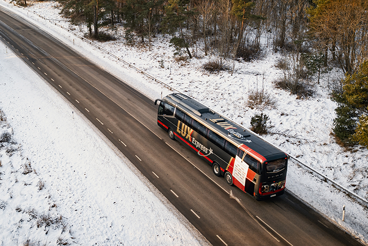 Lux Express adds buses to popular routes for the Christmas holidays.